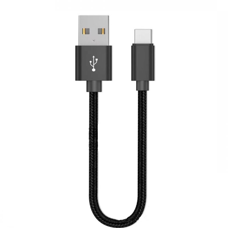 Metal rodzaj USB C ładowarka adapter do xiaomi mi 9 8 se A2 A1 6X 0.2M krótki transmisji kabel do transmisji danych dla Xiaomi redmi note 7 pro: Black / 0.25 m