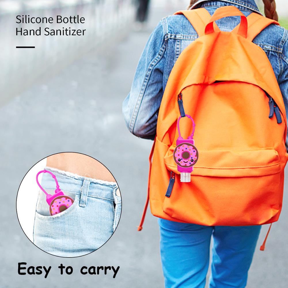 10/50pcs Silicone Mini désinfectant pour les mains voyage Portable sûr support de Gel distributeur de savon main Gel support pour les enfants