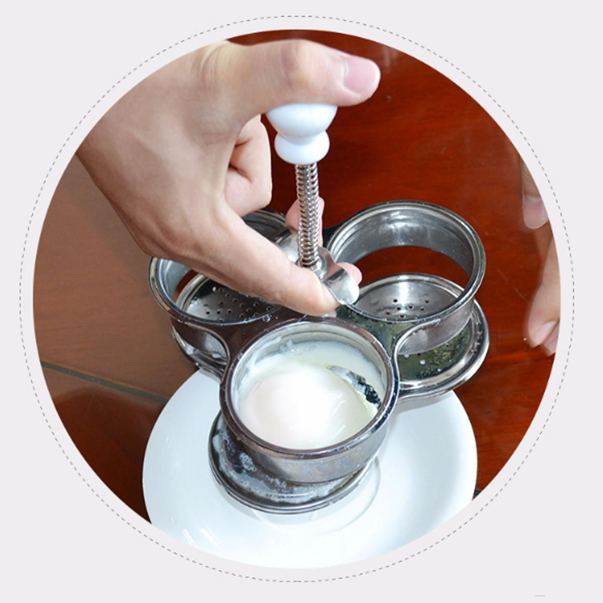 Silber Kreative Multi-Funktion 3 Netz Eierkocher Edelstahl Kessel Dampfer Werkzeug 3 Eier Einmal Küche Kochen Ei werkzeug