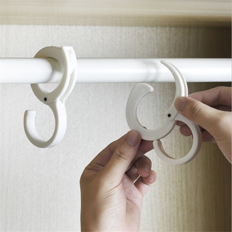 2pcs/Set Multi-function Card Position Hook Travel Foldable Hooks For Hanging Key Clothes Coat Bag Hanger Lock Buckle S-Hook