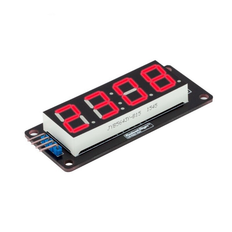 TM1637 4-digit LED Display Tube Digital Tube LED Display Module 7 Segment Clock LED Display Tube With Clock 0.36 Inch Display: Red