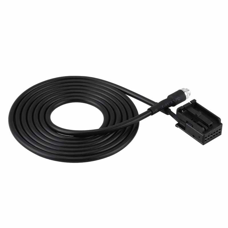 Black Aux Kabel 3.5Mm Vrouwelijke Vervanging Adapter Voor Ford/Focus/Mondeo