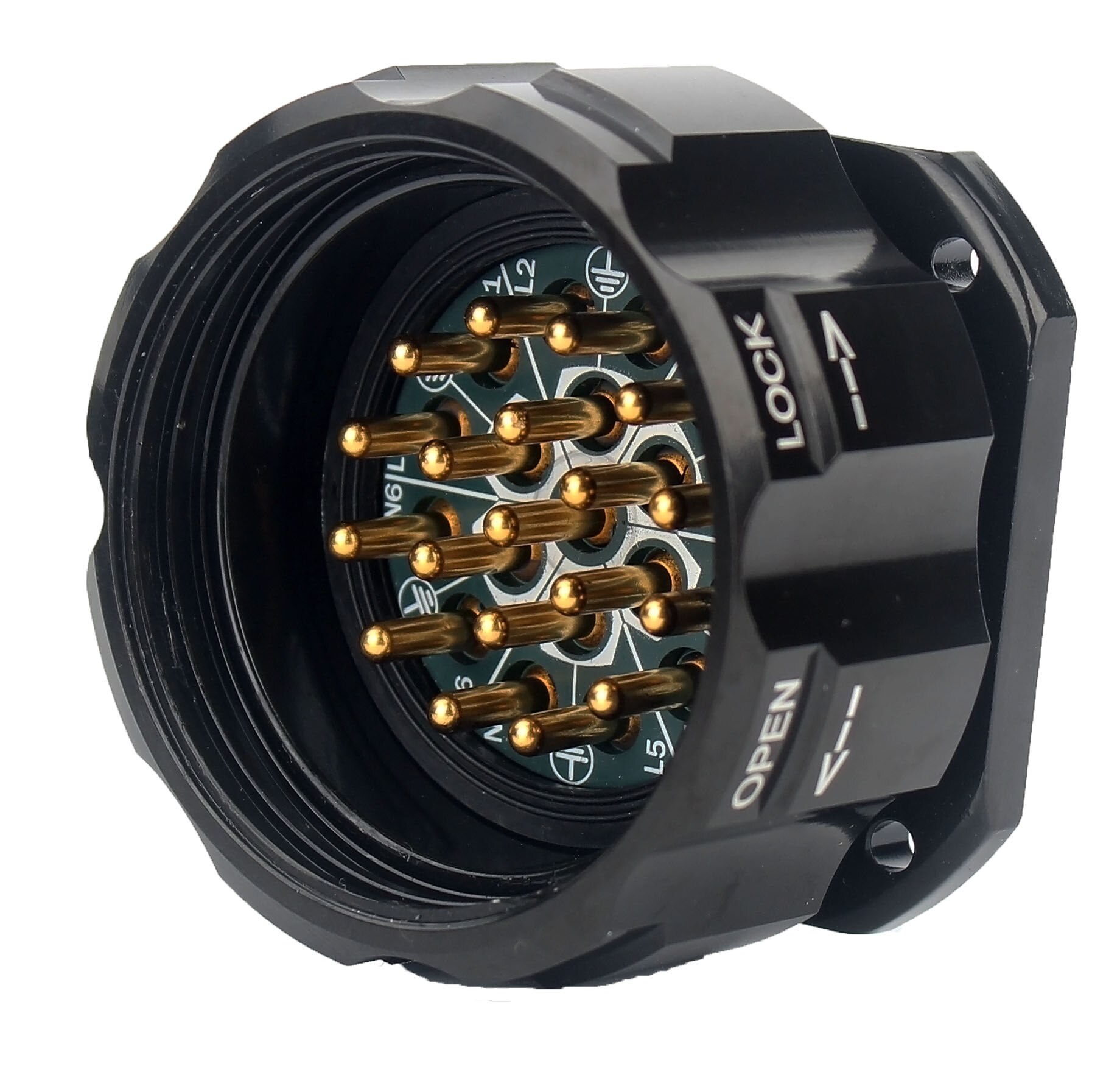 Socapex 19 pin del connettore per scatola elettrica impermeabile