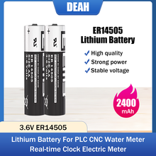 2 Stuks 3.6V 2400Mah ER14505 14505 Aa Vervangende Lithium Batterij Voor Plc Cnc Machine Tools Wekker Water meter Li-Ion Batteria