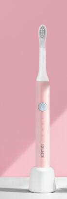Xiaomi-cepillo de dientes eléctrico sónico SO WHITE, 2 colores, limpieza profunda de dientes, cerdas DuPont pequeñas y portátiles, carga inductiva: Rosa