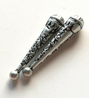 Réparation de cravate Bolo, pointe bolo, remplacement de la boucle de réglage en métal: antique silver 1pair