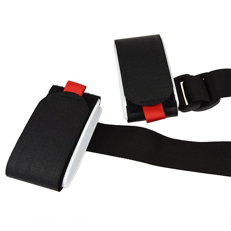 Verstelbare Skiën Pole Schouder Hand Carrier Lash Handvat Bandjes Porter Haak Lus Beschermen Zwart Nylon Ski Handvat Riem Tassen