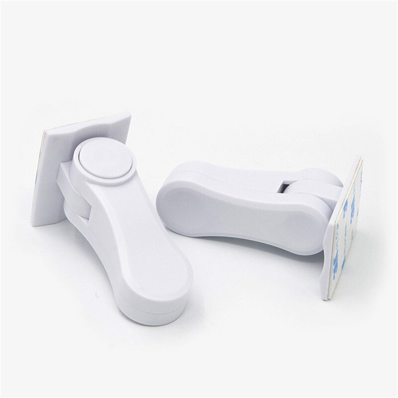 2 Teile/satz Baby Schrank Schlösser Tür Ebene Griff Mit Klebstoff Anti-Geöffnetes Schloss Für Art Schutz Baby Sicherheit Zubehör