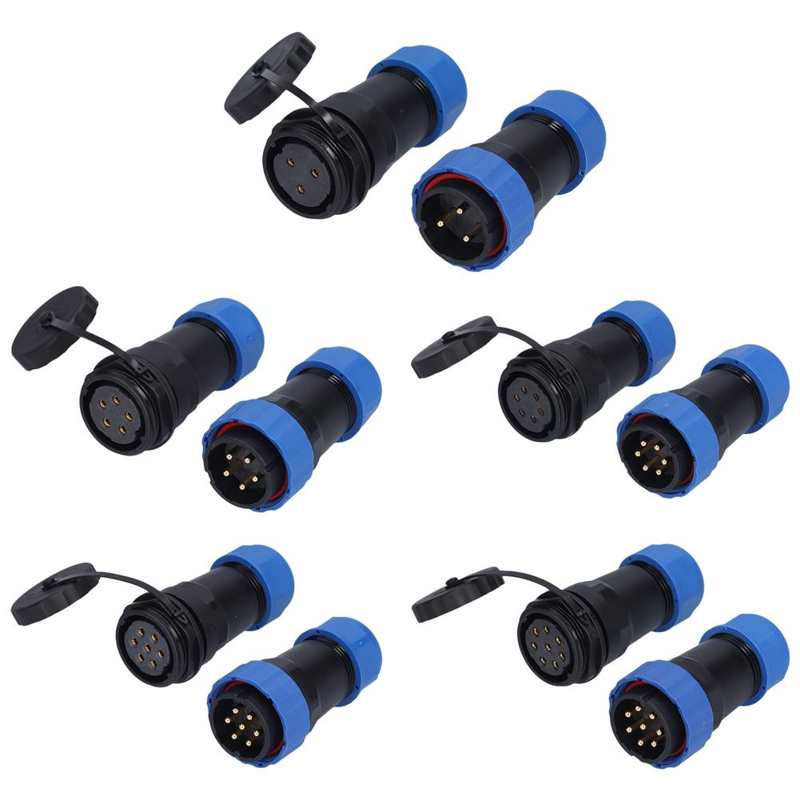Waterproof Aviation Cable Connector Socket Aviation Plug Socket Firm Connection Solid Pin for Electronic Equipment