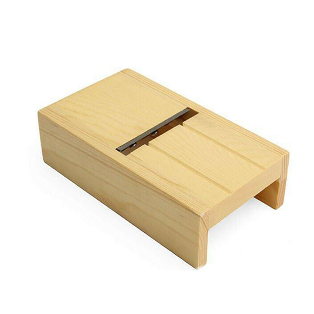 Kaars diy doos broodvorm snijder scherp mes houten schaaf randafwerking handgemaakte knutsel draagbare verstelbare zeep afschuiner