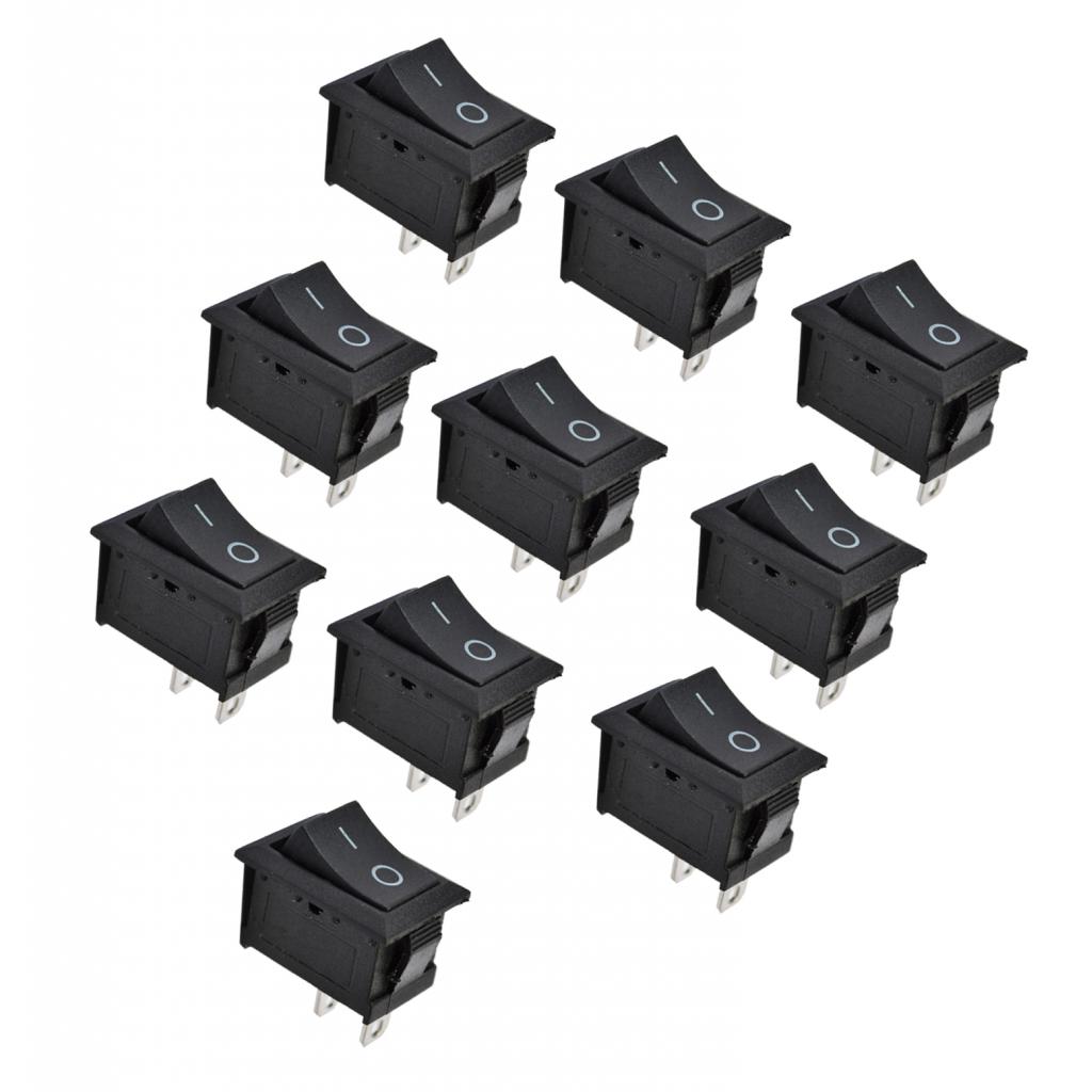 10x bilbåtsvippa 2 stift på av vipp spst kontakt strömbrytare 125v 250v
