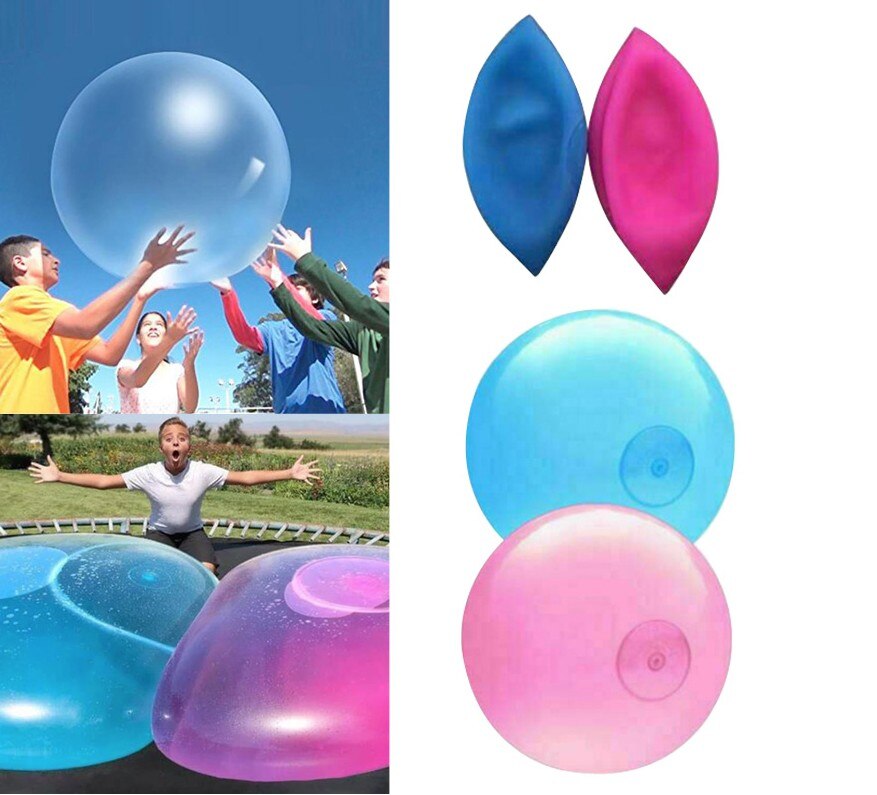 Magic Ball Bubble Giant Amazing Bubble Ball Blow Up Balloons Toy Fun Party Summer Game Bubble Ball Stress Ball Outdoor