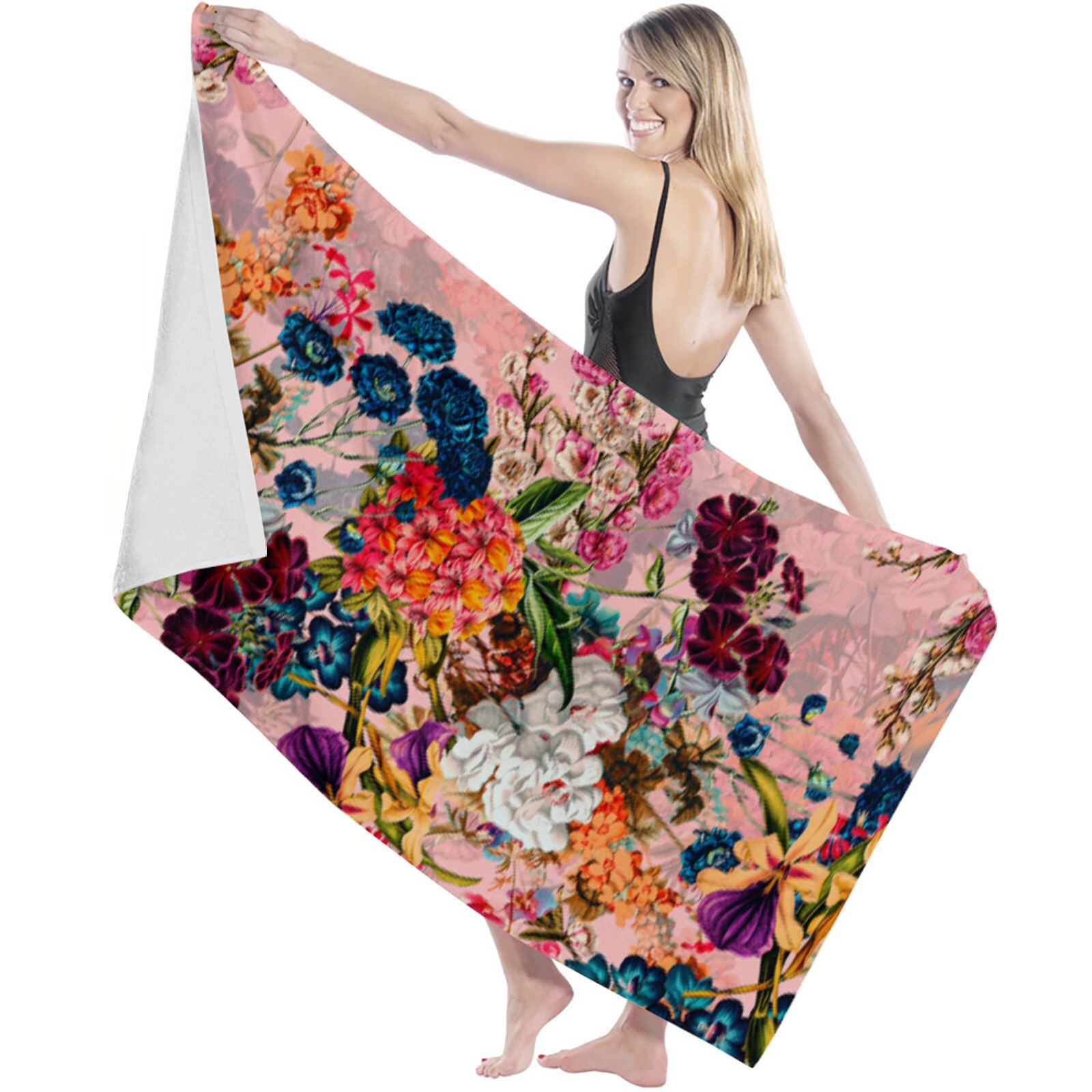Zomer Botanische Tuin Badhanddoek Microfiber Reizen Strand Handdoeken Badkamer Benodigdheden Quick-Dry Badhanddoeken Voor Volwassenen