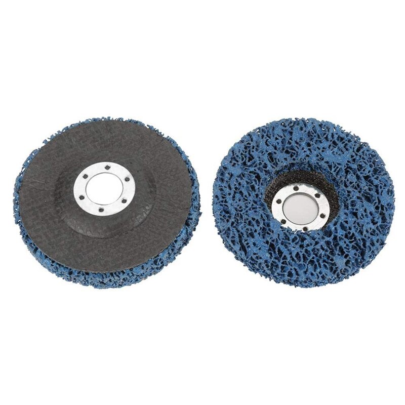 2 Pcs Abrasive Wheel Grinder Strip Disc 125 mm Poly Strip Disc Wheel Paint Rust Removal Clean for Angle Grinder Removal