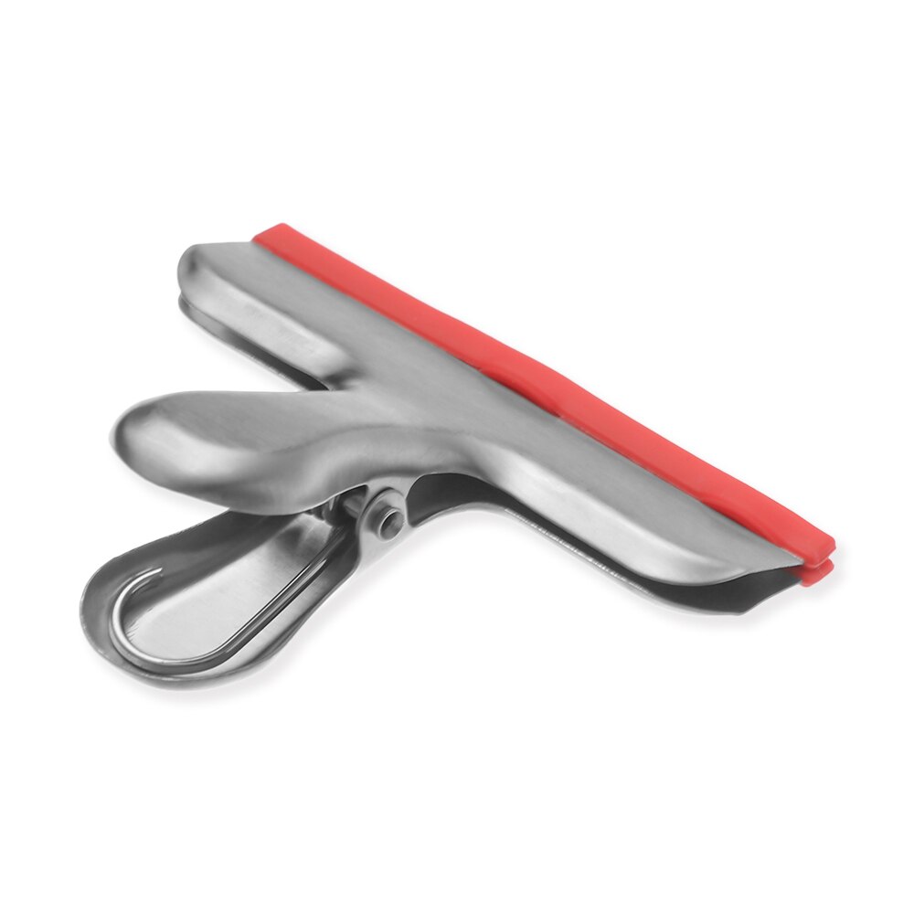 Roestvrij Staal Voedsel Opslag Clip Chip Zakken Tang Met Siliconen Strakke Seal Bag Clips Breed Duurzaam Keuken Accessoires 8Cm