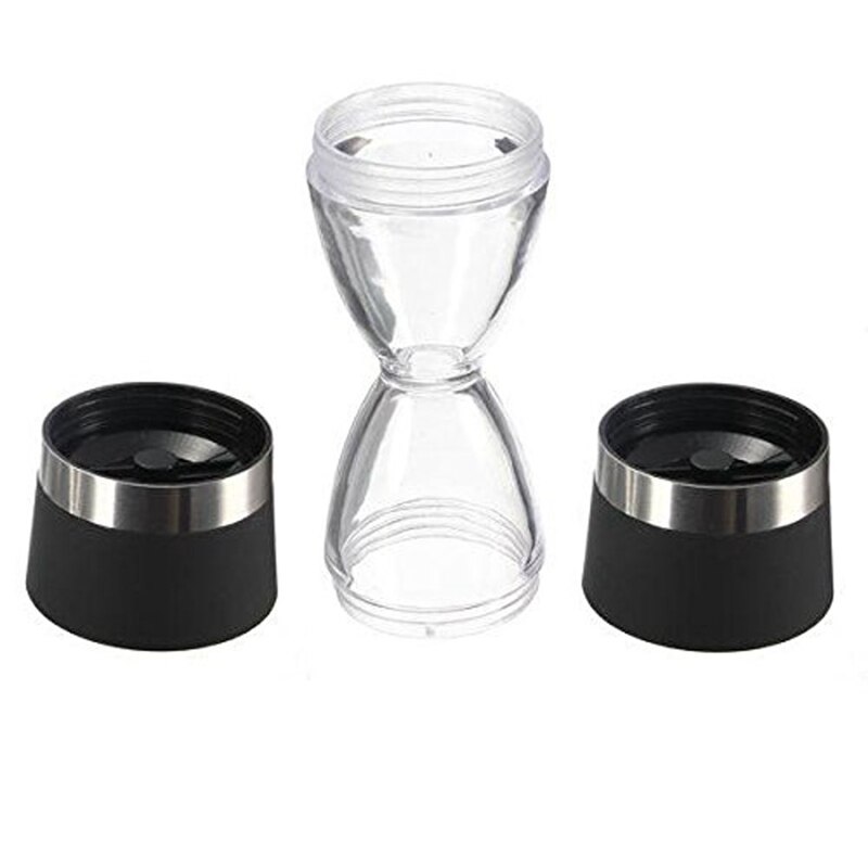 Dual Grind Pepper Salt Spice Seasonings Precision Grinder Mill Coarse To Fine Grain Black