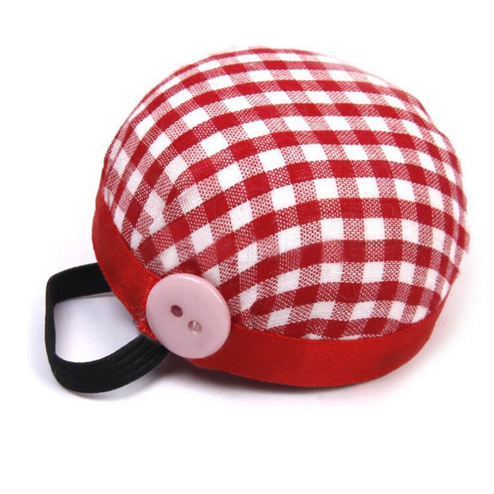 Herramienta de costura de seguridad de punto de cruz pelota de cojín de aguja con forma de calabaza impresa de tela de algodón elástico muñequera pin cojín: 15