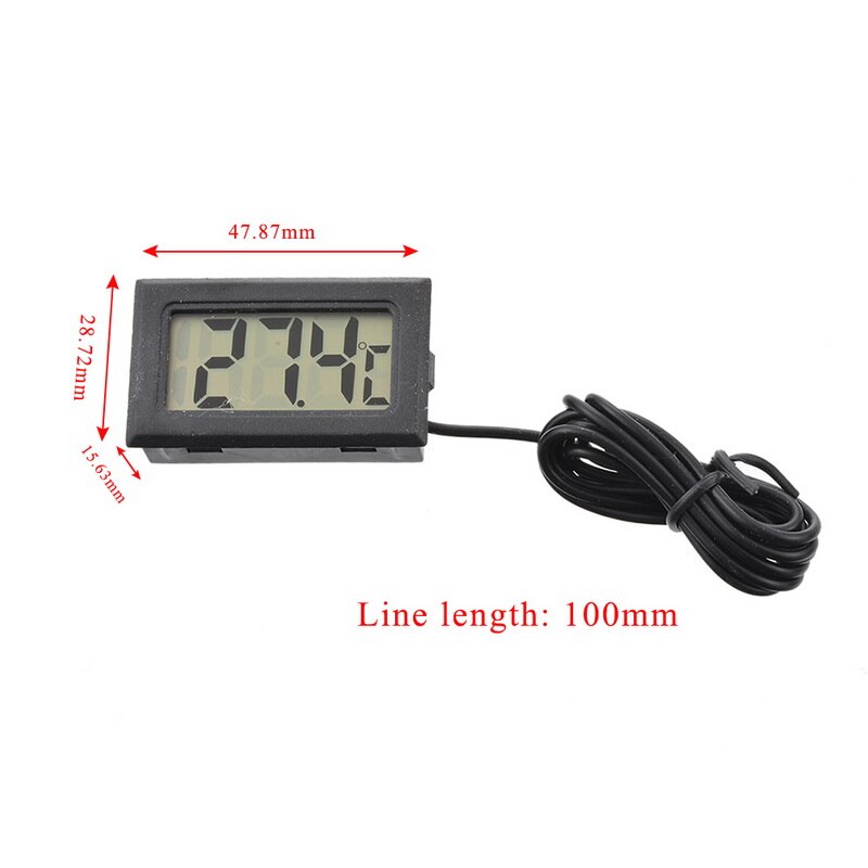 LCD Indoor Digital Thermometer Hygrometer Alarm Clock Calendar Weather Station Desk Clock Temperature Humidity Meter Clock: 1 M Line Black