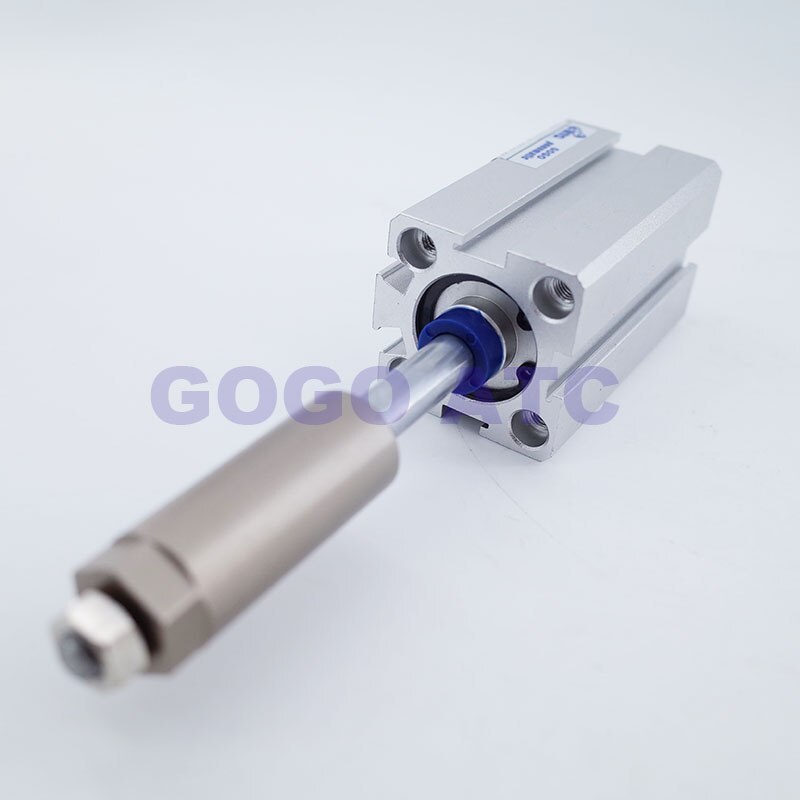 SDAD SDAJ Double rod/Adjustable stroke compact air cylinder bore 12mm stroke 5/10/15/20/25/30/35/40/50mm double acting actuator