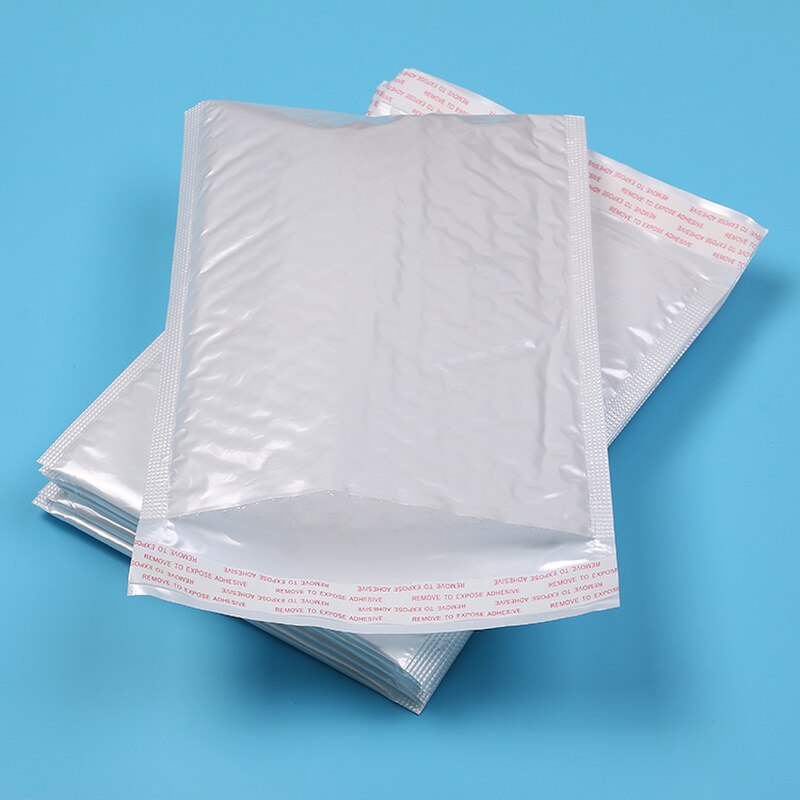 10pc kuvertposer af hvid skumplast, polstrede kuverter med bobleforsendelsespose indpakningsposer 11*11cm