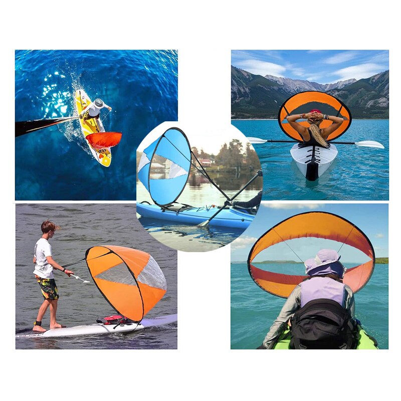 Planche à pagaie pliable pour Kayak, bateau à rames, bateau à pagaie, bateau à aubes, fenêtre à vent, 42 pouces