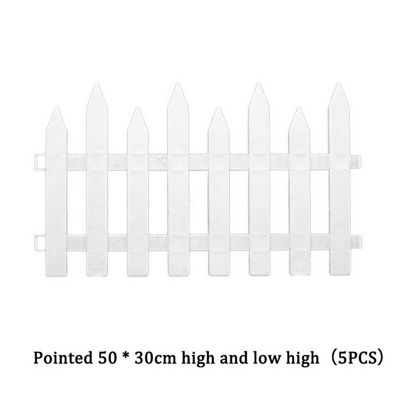 Mini Round Fence Garden Plastic Fence Indoor Outdoor Lawn Patio DIY Fence