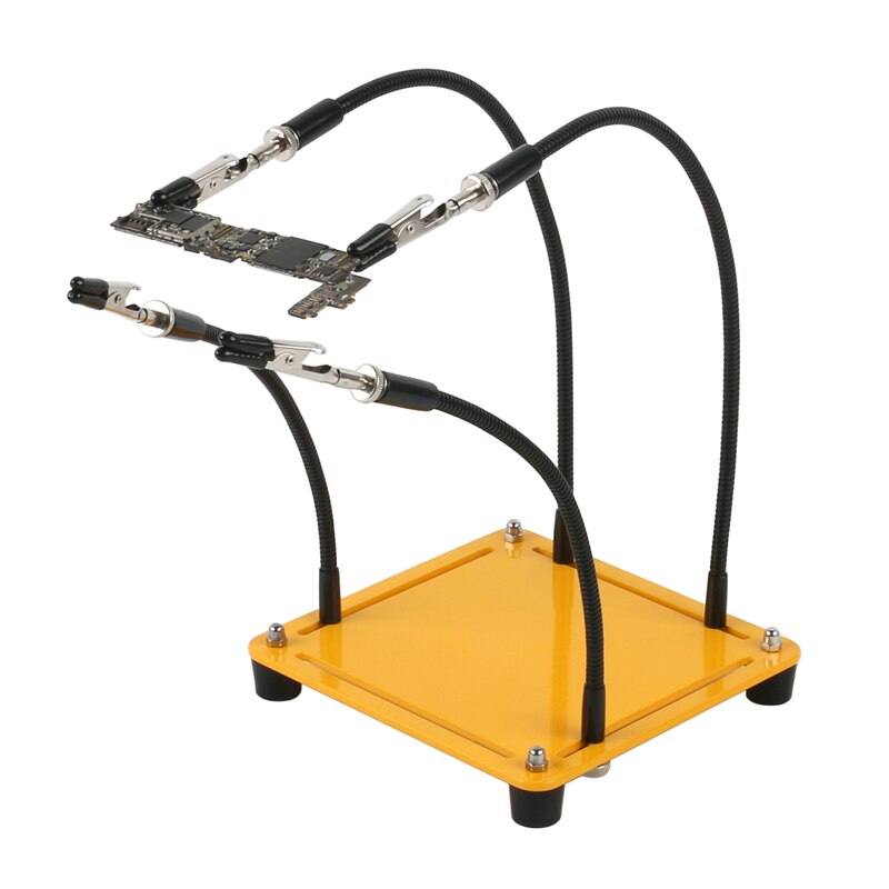Pince magnétique universelle de fixation de support de carte PCB pince crocodile de bras de gabarit pour le Microscope trinoculaire aidant la réparation de soudure de main