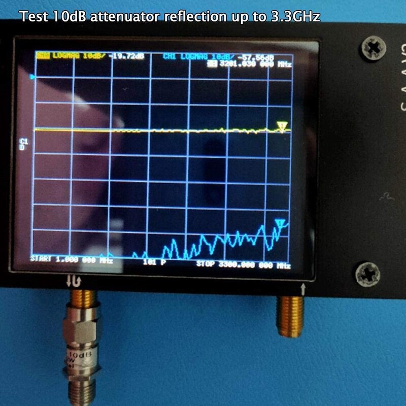 Analizador de red de Vector 3G S-A-A-2 para NanoVNA V2 Analizador de antena de onda corta HF VHF UHF con analizador de antena de vivienda