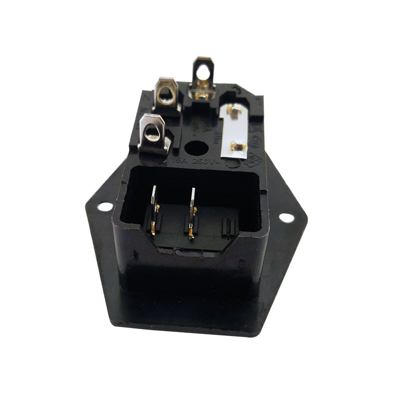 With 10A fuse Power Switch AC Power Socket 10A 250V Connector Plug AC01ACW