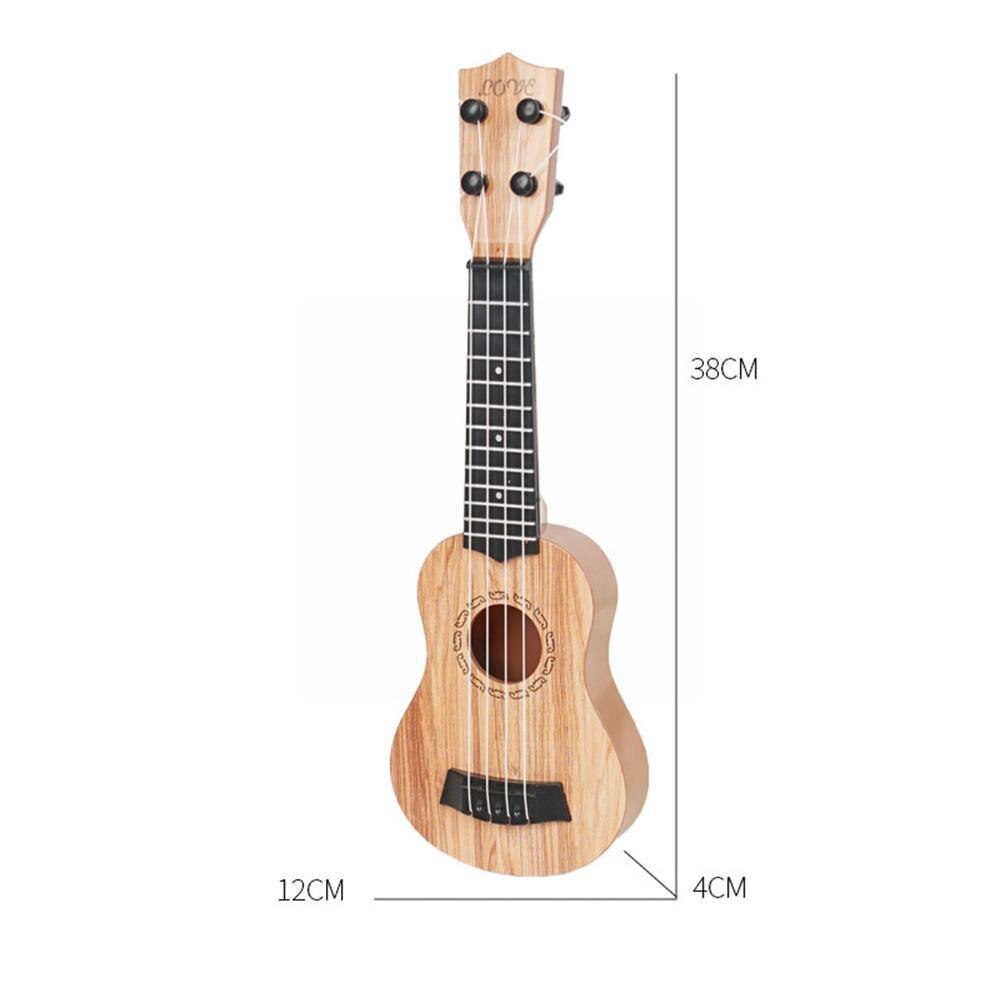 Ukelele Soprano para niños, principiante, guitarra de madera de caoba, cuerdas de 4 clavijas, afinación de cuello delicado, ukelele M9w2