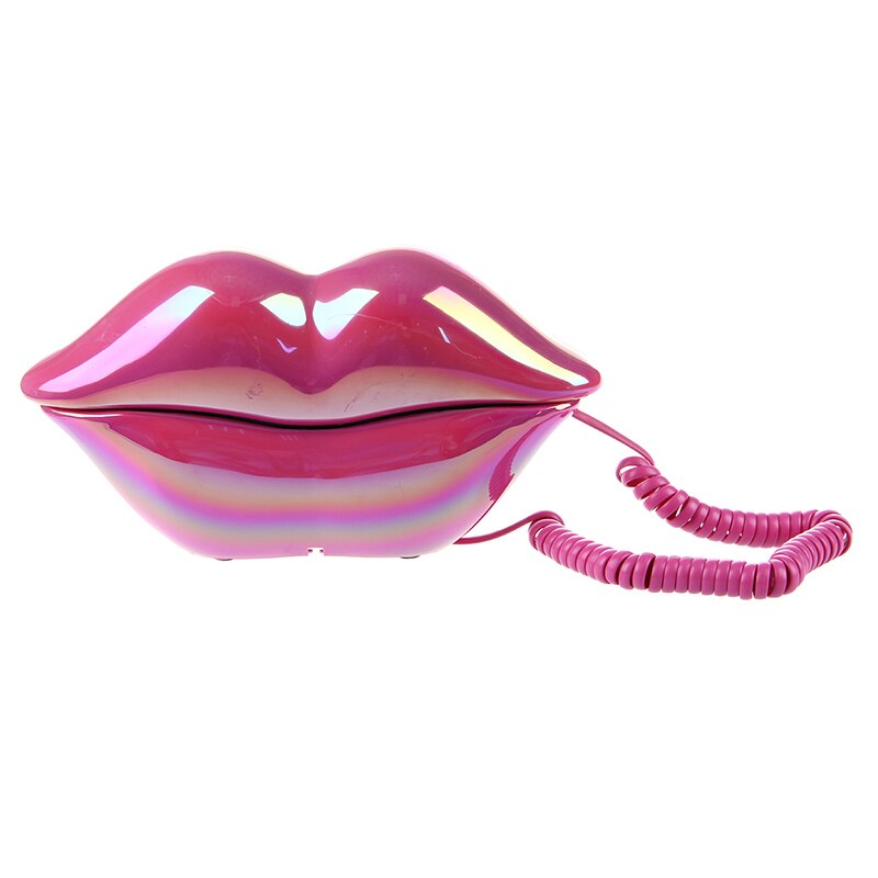 Levendige Marilyn Monroe Amarant Glossy Sexy Lippen Kus Draadgebonden Telefoon Telefoon