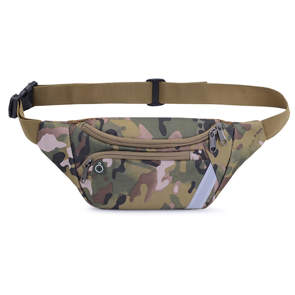 Nylon heuptasje dames heren buitensport camouflage borst crossbody schoudertas: 7