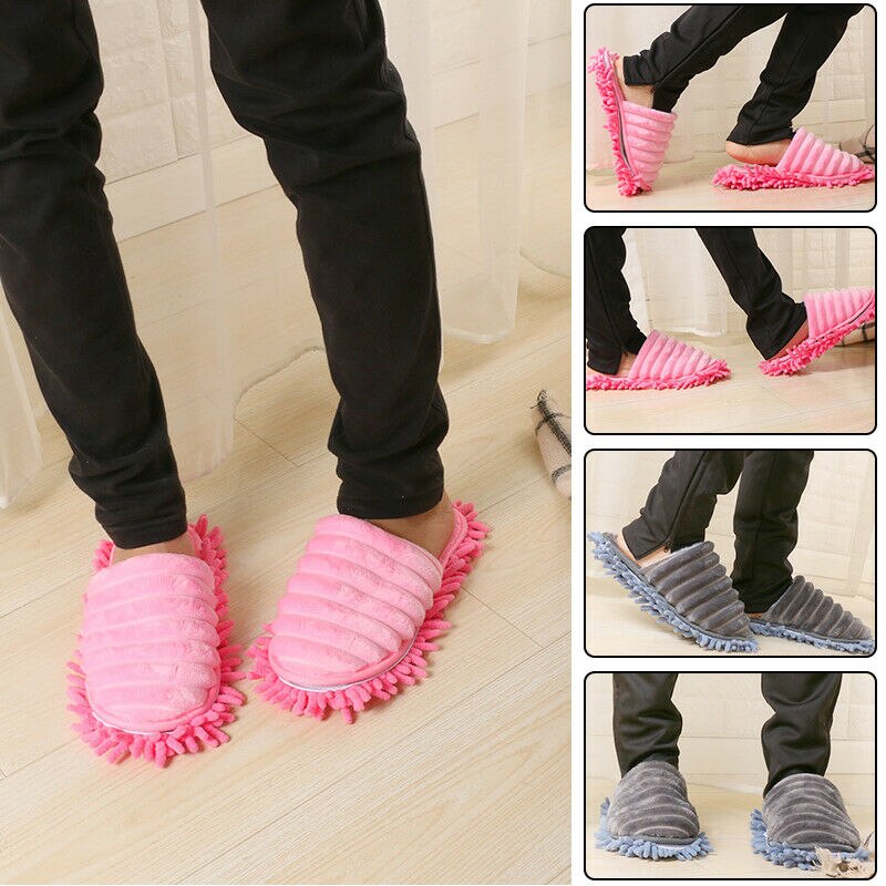 2 unidades/par de zapatillas antideslizantes, calcetines para suelo y pie de mopa, zapatos, limpieza rápida, pulido, polvo, cocina, suministros de baño, herramientas para el hogar