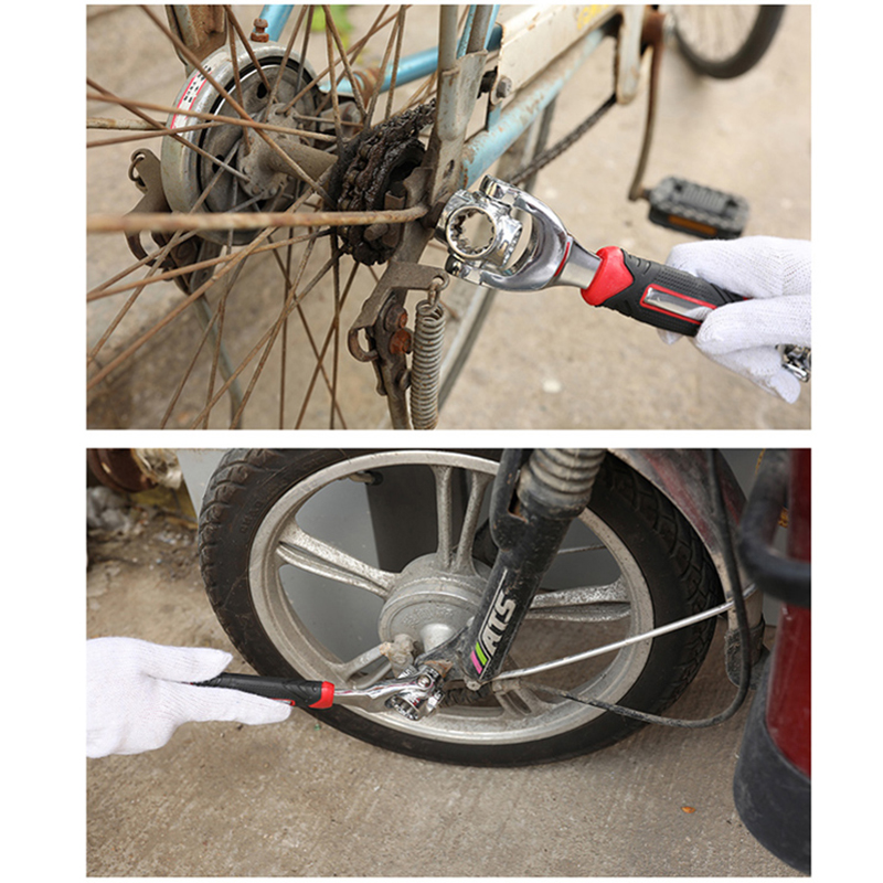 Tungfull Hardware Tool Multi-Function Universal Wrench Adjustable Grip Wrench Set Disassembly Ratchet Wrench Spanner Hand Tools