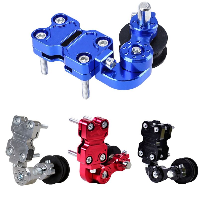 Universal Motorcycle Chain Tensioner Adjusting Roller Metal Motorbike Chain Adjuster Chain Tensioning Tool for Scooter Bike