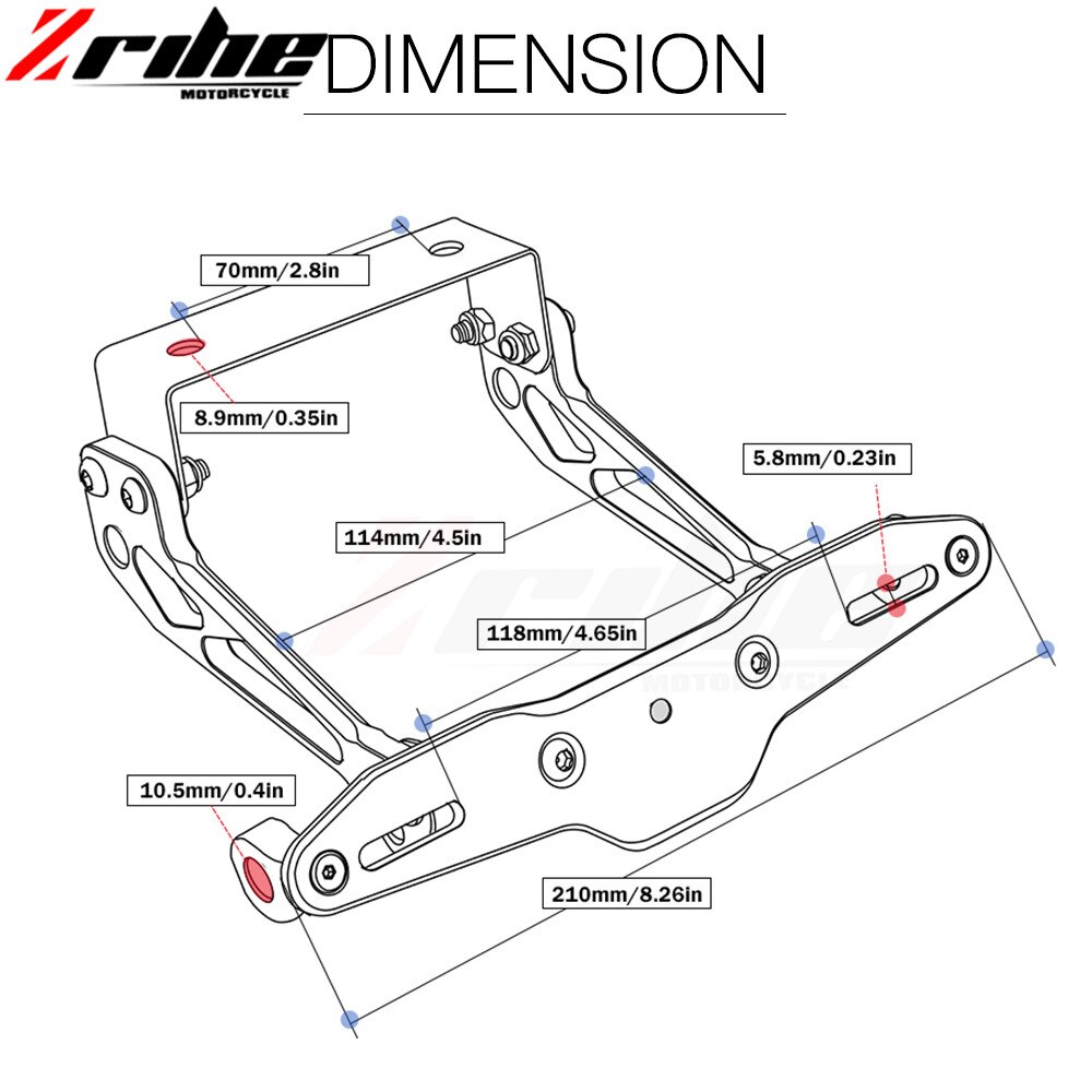 VOOR Fender Eliminator motorfiets Kentekenplaat Beugel Ho Tidy Tail Universal Voor Honda CB 599 919 400 CB600 HORNET CBR 600 F2 F