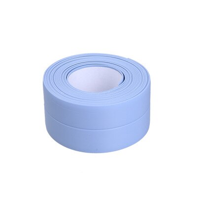 Kitchen Sink Waterproof Mildew Strong Self-adhesive PVC Tape Bathroom Toilet Crevice Strip Self-adhesive Pool Water Seal GUANYAO: Blue