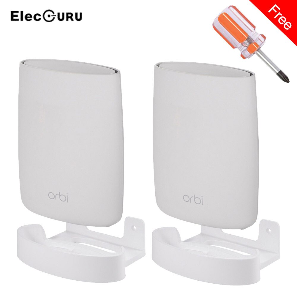 Soporte de montaje en pared para Netgear Orbi sistema WiFi de malla para todo el hogar (RBK50 AC3000,RBS50,RBS40,RBK40 AC2200), soporte con destornillador