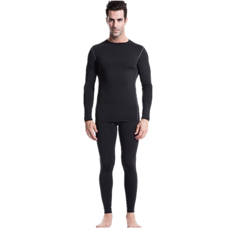 LANBAOSI Men Set Thermal Fleece Underwear for Winter Compression Tight Top&Bottom -Dry Warm Lined Long Johns Lightweight: XL