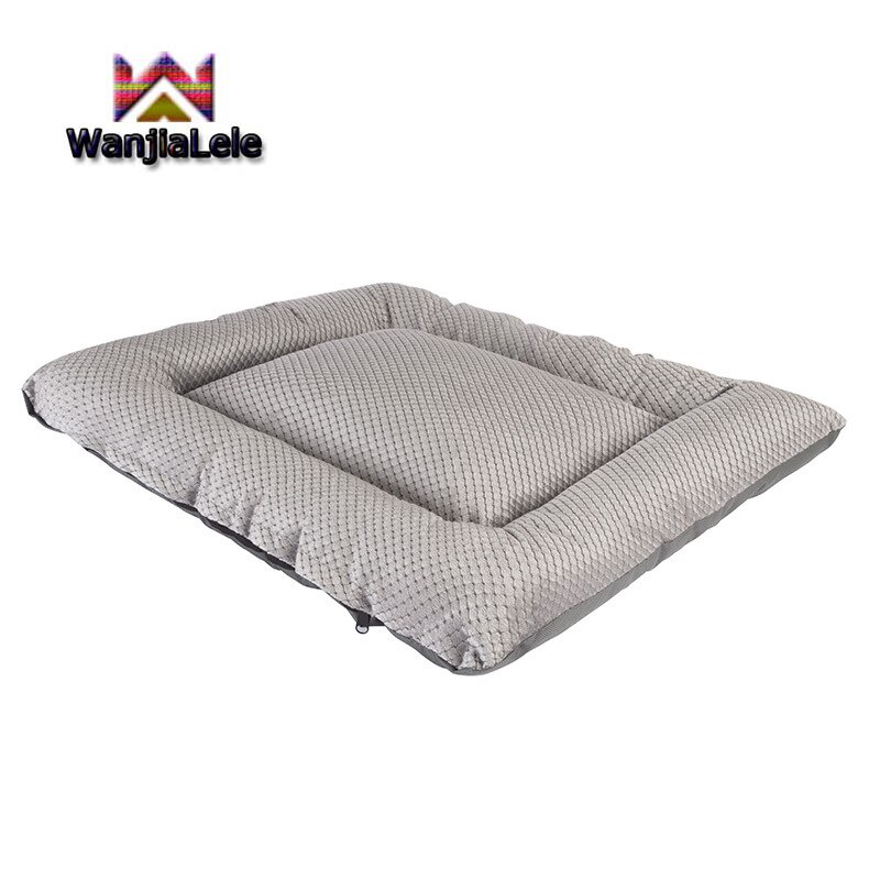 Zachte hondenmand, wasbare hondenmat, bench, kennel, antislip bodem, matras, binnen- en buitenmatras voor grote, middelgrote en kleine katten.: Grijs / Xl