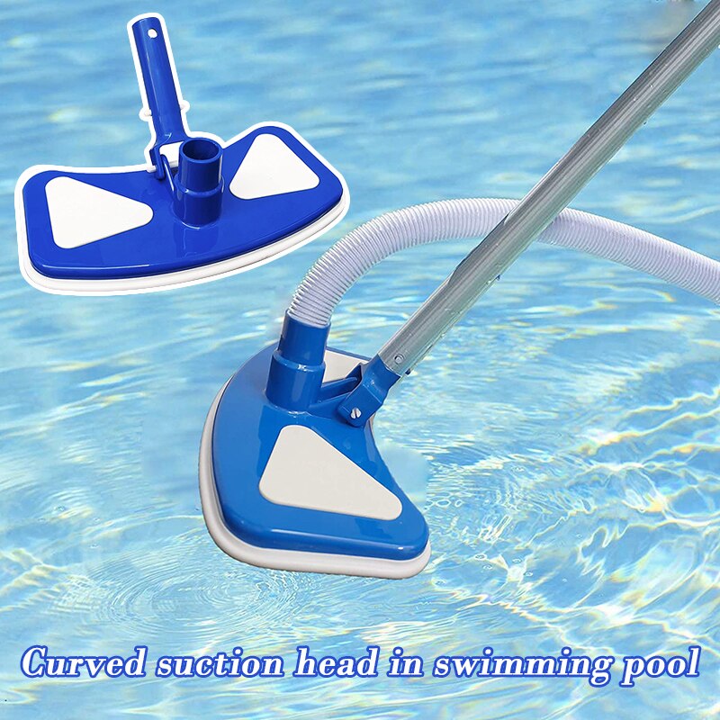 Cabezal de aspiradora para piscinas, herramienta de limpieza de jardín con cepillo de nailon inferior, mariposa ponderada: Default Title