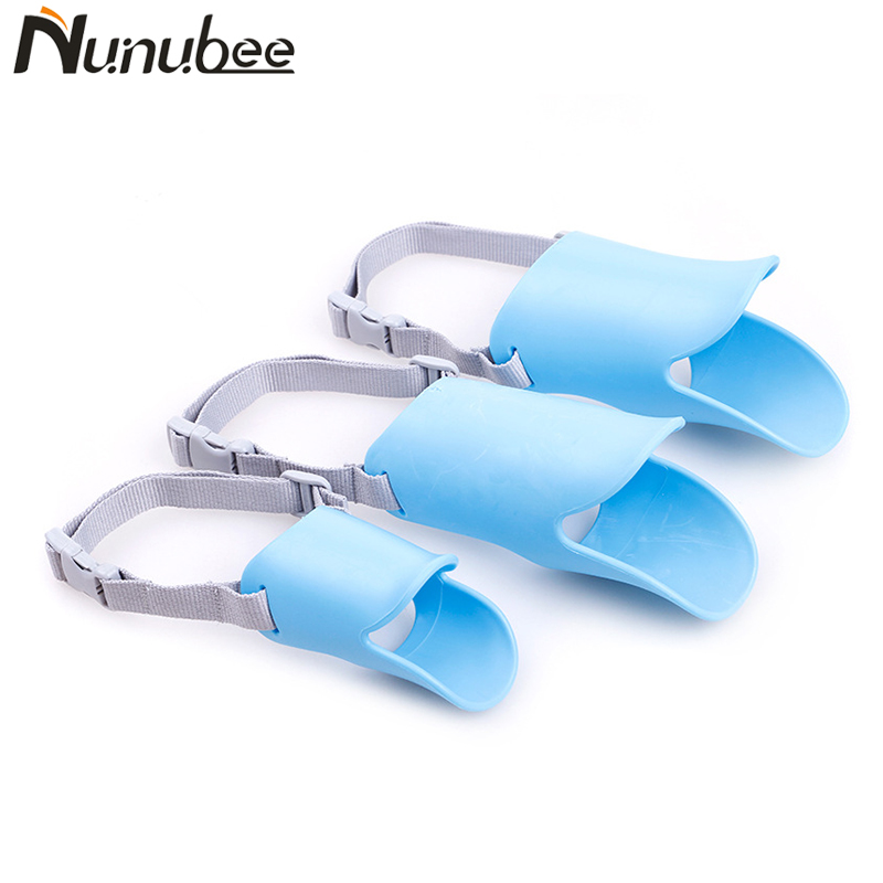 Nunubee Dog Muzzle Silicone Duckbill Cute Duck Mouth Muzzle Bark Bite Stop Small Dog Anti-bite Masks For Dog Pets Products