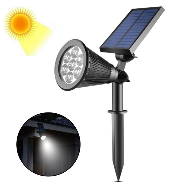 Led Outdoor Solar Spotlight Solar Gazon Stoep Floor Light IP65 Waterdichte Tuin Tuin Licht Kleur Veranderende Licht: White