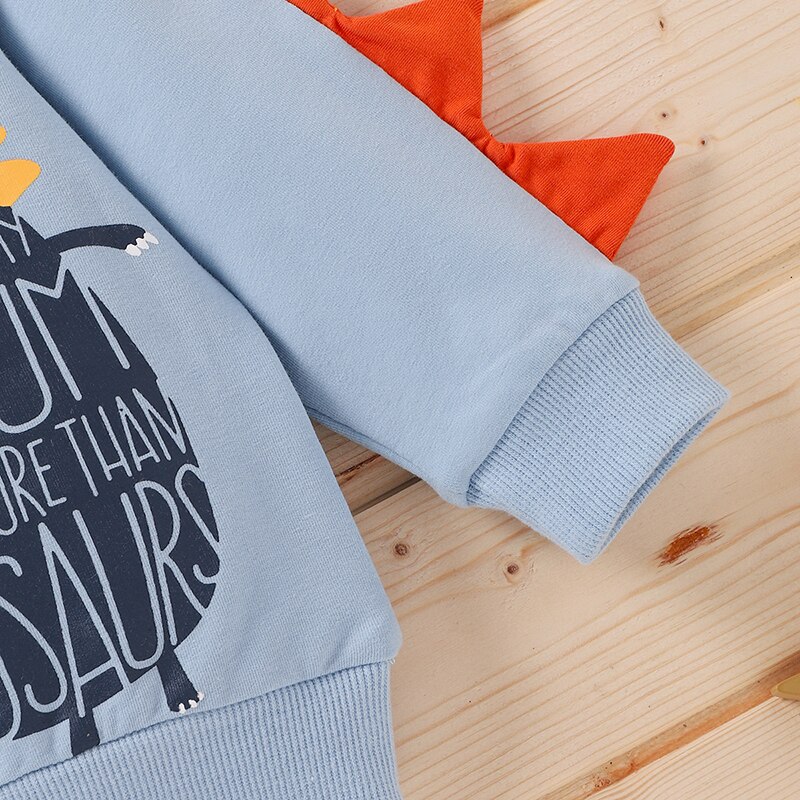 automne enfant en bas âge sweat unisexe bleu bébé garçons chemises 0-4 ans enfants dessin animé enfants Crocodile impression à manches longues vêtements