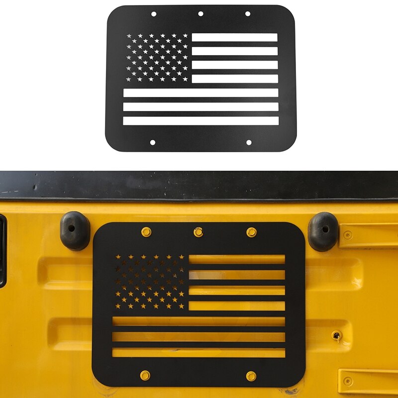 Spare Tire Carrier Delete Filler Plate Tramp Stamp Tailgate Vent-Plate Cover for 1997-2006 Jeep Wrangler TJ