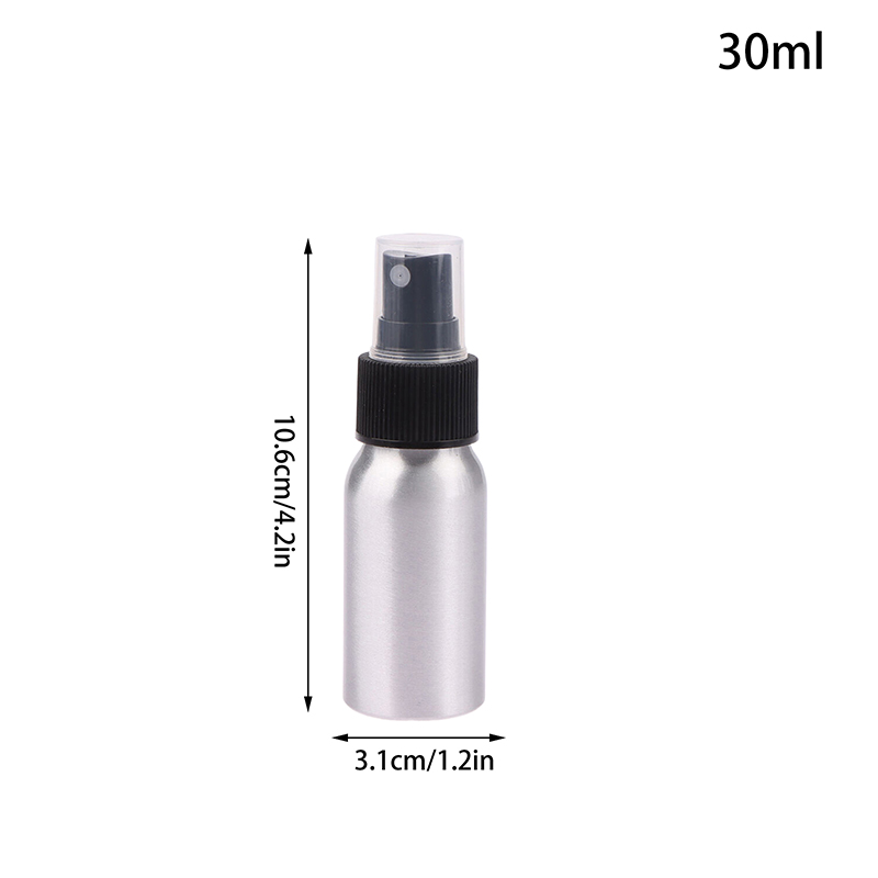 30/50/100/120/150/250/500ml flaconi spray vuoti in alluminio, flaconi cosmetici, mini flaconi atomizzatori in metallo, formato da viaggio per cosmetici: Grigio chiaro