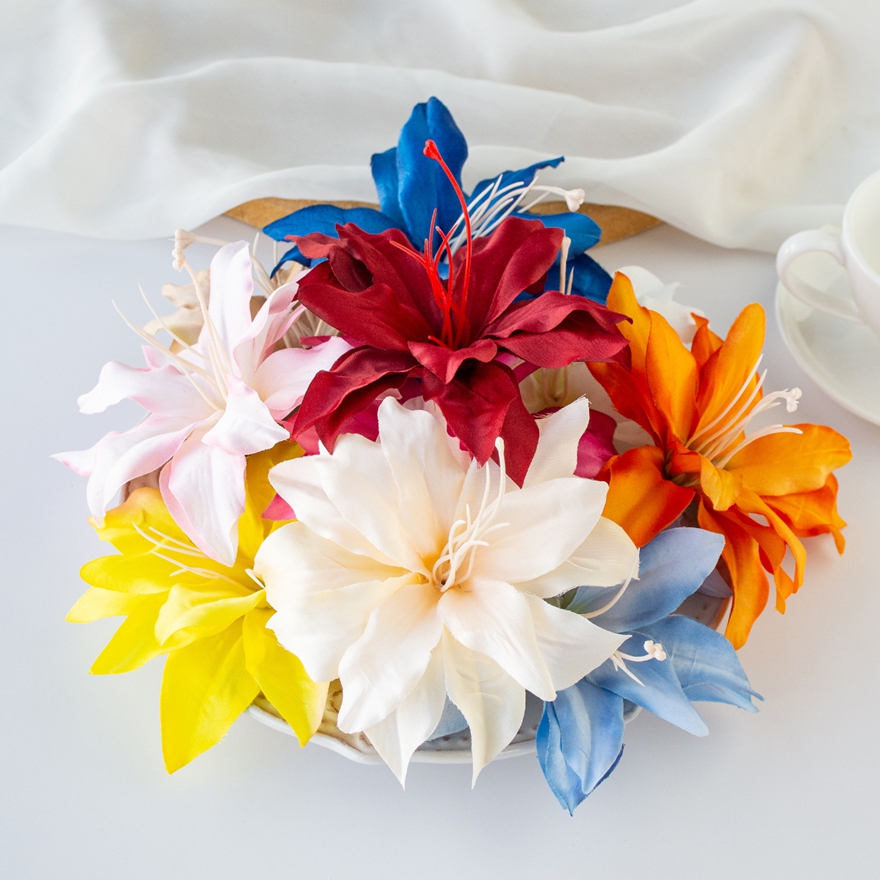 Artificial Flowers Silk Lily Festival Party Home Outdoor Garden Wedding Bridal Bouquets Room Decor DIY Box Garland Hotsale