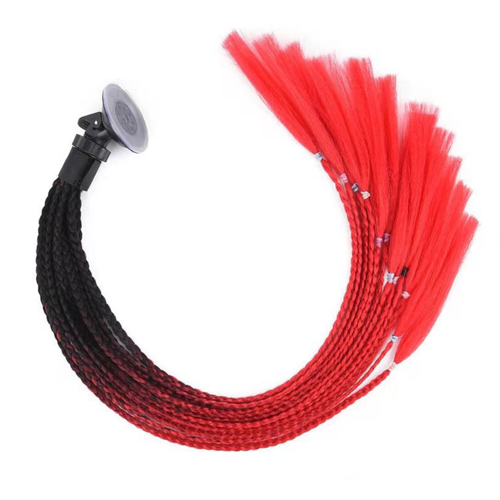 Casco de motocicleta con trenzas para mujer, casco , Peluca de cola de caballo para motocicleta, cascos de moto, 7 casco de colores, trenza sucia: D
