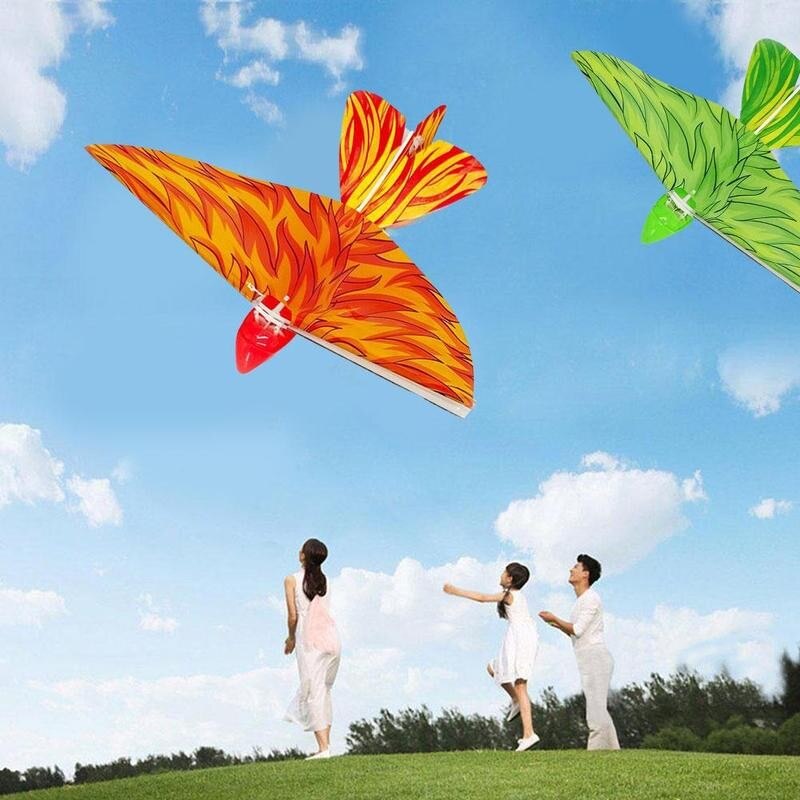 2.4GHz RC Bird Simulation Flying RC Bird Shape Remote UAV Bright Toys Control ABS Bird Control Airplane Lights LED X2A7