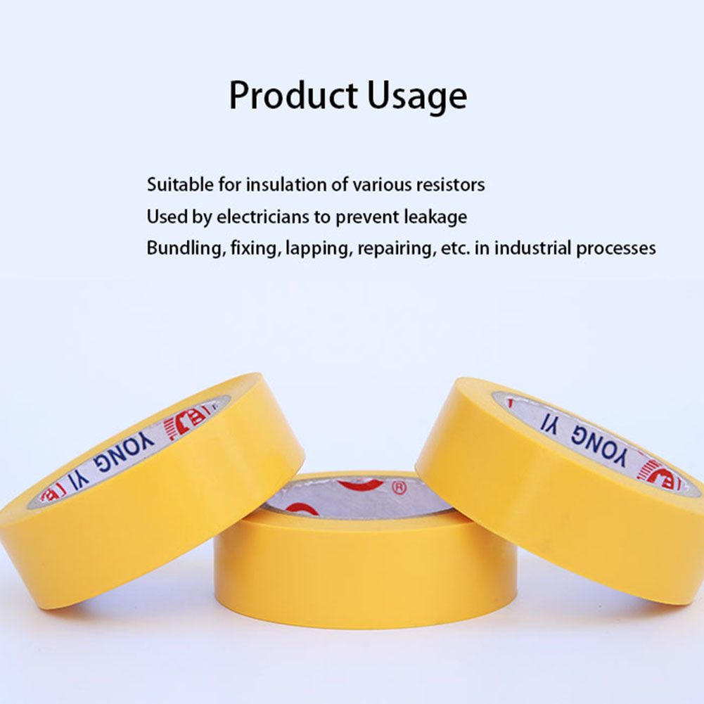 9m PVC Waterproof Self- Adhesive Electric Tape Electrician Wire Insulation Flame Retardant Plastic Tape Electrical High Voltage